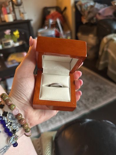 white gold wedding band