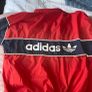 Vintage Adidas Trefoil windbreaker jacket - red and navy Image 2