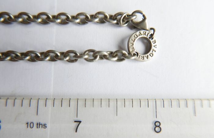 Vintage heavy hallmarked 925 Sterling Silver BVLGARI Necklace length 20" - 49.9g