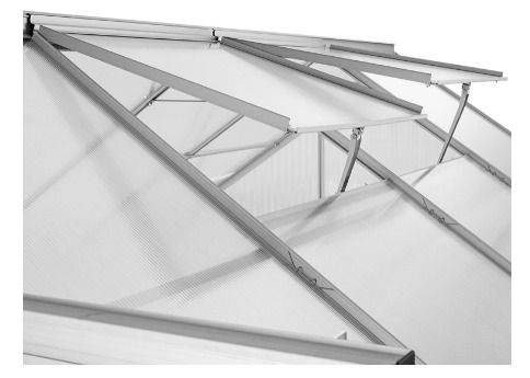 Aluminium Greenhouse Garden Greenhouse Various Models 250 x 185 x 195 cm with Base