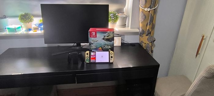 Nintendo switch oled with minecradt