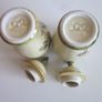 Pair of Vintage Porcelain Staffordshire  Miniture  Vase Urns Handpainted 5 inches Image 5