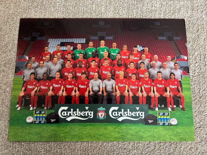 Vintage Liverpool FC Official Team Portrait 2004/2005