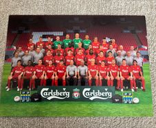 Vintage Liverpool FC Official Team Portrait 2004/2005