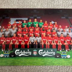 Vintage Liverpool FC Official Team Portrait 2004/2005
