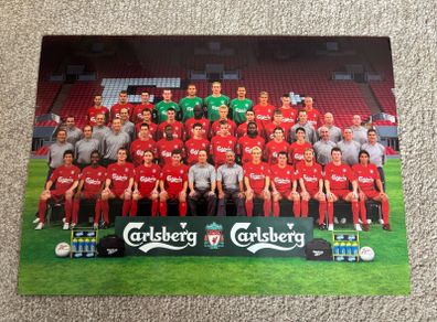 Vintage Liverpool FC Official Team Portrait 2004/2005