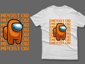 Orange imposter among us t-shirt impostor t-shirt