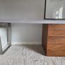 Modern Executive Desk // Walnut & Concrete Finish Image 2