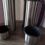 Set of x2 Stainless Steel Camping Flasks Image 6
