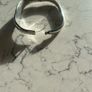 Vintage Mexican solid silver bangle, malachite inlay Image 3