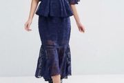 Navy Lace Occasion Dress