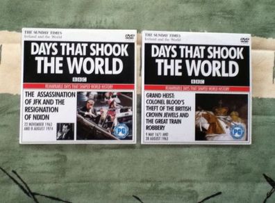 Days That Shook The World BBC DVD World History JFK Nixon Great Train Robbery