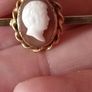 9 Carat Gold Cameo Bar Brooch Image 8