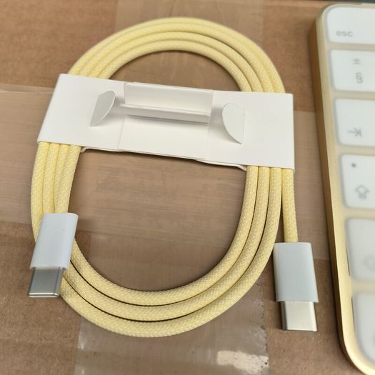 Apple Magic Keyboard with Touch ID A3118 + Magic Mouse A3208 + Cable GENUINE (Brand New/ Type C) Gold