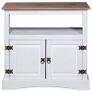 TV Cabinet Mexican Pine Corona Range White 80x43x78 cm Image 3
