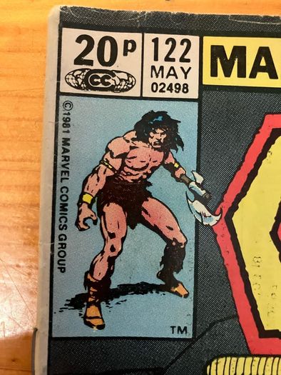 Comic: 'Conan The Barbarian' no. 122 (May 1981)
