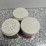 Retro Tupperware Salt Pepper Mustard 3 x stackable containers from 1970s or 80s retro kitchenware Image 2