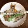 A pair of Decorative China 8 inch Wildlife picture plates fox and deer Image 3