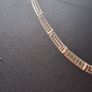 Hellas Greek Key Sterling Silver Marcasite Necklace Image 4