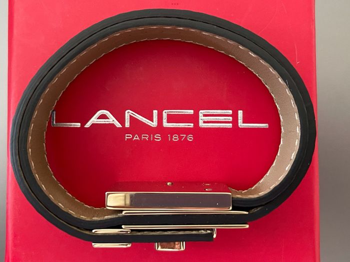 Lancel Leather Cuff Bracelet