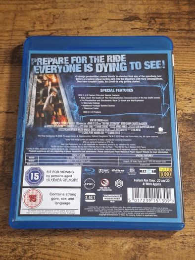 "Final Destination 4" in 3-D (2009) Blu-ray - free standard postage
