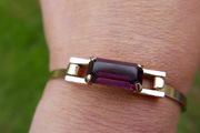 Vintage/Art Deco Style Avon Amethyst Glass Crystal Bracelet