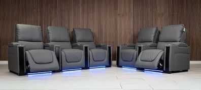Sienna electric cinema Seating recliner sofa 3+2