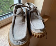 shoe girl clarks tor hill k sage grey size 33