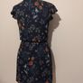 Navy Blue Floral Pocket Dress Image 7