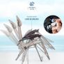 Set of 2 Sun Lounger Garden Chairs With Cup And Phone Holder - Deck Folding Recliner Zero Gravity Outdoor Chair MULTIPLE COLOURS AVAILABLE (FREE POSTAGE) Image 6