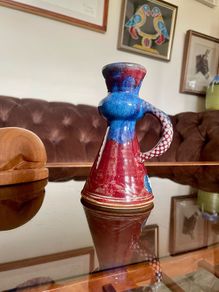 Vintage Glossy Michael Kennedy Sligo Handmade Candle holder with Stylised Handle