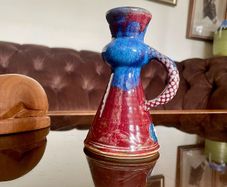 Vintage Glossy Michael Kennedy Sligo Handmade Candle holder with Stylised Handle