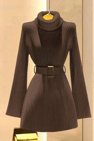 Fashionable Elegant Sweater Dress