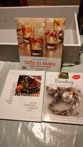 1. Gifts to make 2. Beading 3. How to make a table top fountain 2 of these books are brand new. e