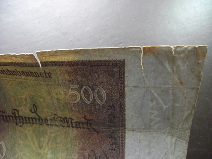 Germany. Reichsbanknote. 500 Mark (27.3.1922)
