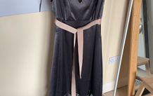 Vera Wang Mocha Bridesmaid Dress with Belt Size 10-12