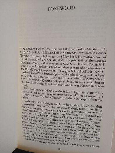 Livin' in Drumlister: The Collected Ballads and Verses of W. F. Marshall 'The Bard of Tyrone' (RB198)