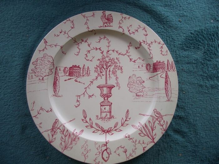 2 X Wedgwood Hand Painted Wooden Chargers - 13" Dia. - Factory Prototypes