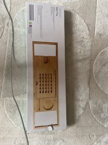 Wooden bath tray