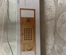Wooden bath tray
