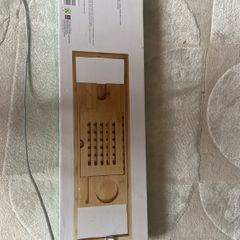 Wooden bath tray