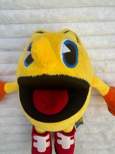 Pac Man Pacman Namco  approx. 12 Soft Plush Ghostly Adventures Bandai 2012 Used Please see pictures