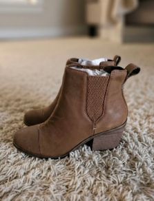 Toms Boots Everly Tan Oiled Nubuck size UK5/EUR37.5