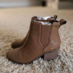 Toms Boots Everly Tan Oiled Nubuck size UK5/EUR37.5