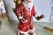 Vintage Christmas Hand Painted Ceramic Santa St Nicholas Old Provincial Mold
