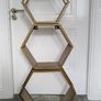Gold coloured display shelves, set of 3 Image 2
