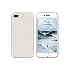 Liquid Silicone Case For iPhone 8 Plus / 7 Plus Luxury Thin Soft Phone Cover New Grey - FHT07IP8PLK