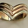 Vintage 9ct tricolour ring Image 7