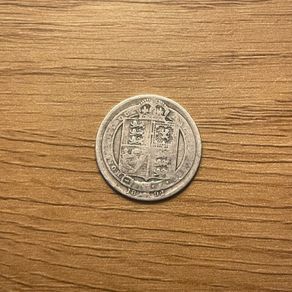 1892 Silver shilling, UK