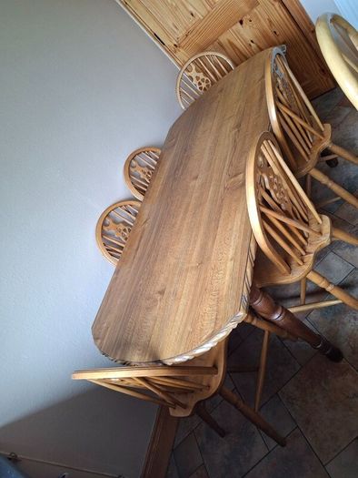 Kitchen teak table and chairs